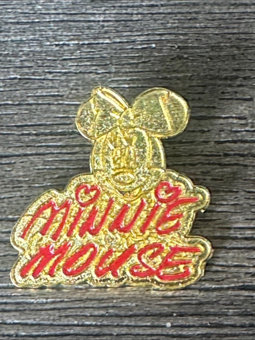 5/$25 Disney Gold Minnie Mouse‎ Signature Pin